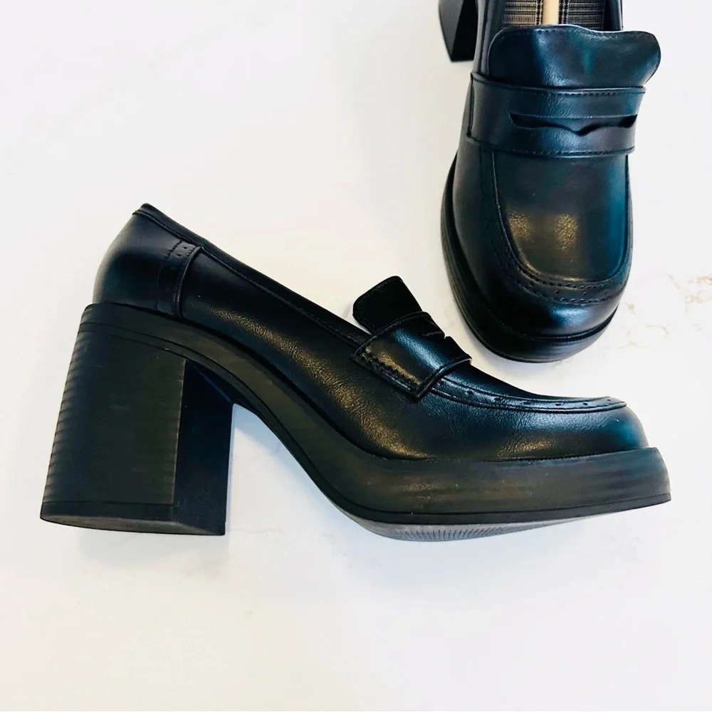 Jellypop Whitney | Y2K
| Heeled Loafers | NEW | Black | 7 - Picture 5 of 6